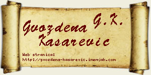 Gvozdena Kašarević vizit kartica